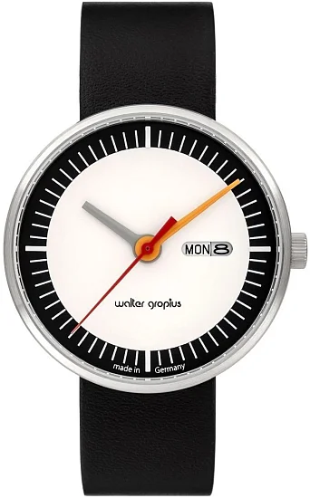 Bauhaus Walter Gropius Forum Classic Date Leather Strap Day-Date WG008-01