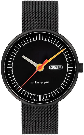 Bauhaus Walter Gropius Forum Classic Date Mesh Day-Date WG008-03M