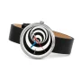  Zdjęcie 2 Bauhaus Walter Gropius Forum Excentric Black Leather Strap WG.002-04
