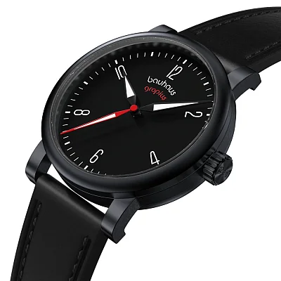 Bauhaus Walter Gropius Kontur Automatic Leather Strap WG.A803-08