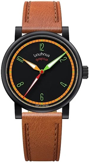 Bauhaus Walter Gropius Kontur Automatic Leather Strap WGA803-013