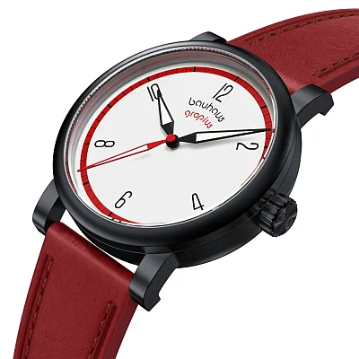 Bauhaus Walter Gropius Kontur Automatic Leather Strap WG.A803-011