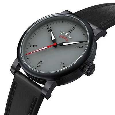 Bauhaus Walter Gropius Kontur Automatic Leather Strap WG.A803-05