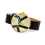  Zdjęcie 2 Bauhaus Walter Gropius Forum Move Deluxe Leather Strap Yellow Gold PVD WG.015-03Z