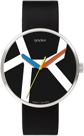 Bauhaus Walter Gropius Forum Move Leather Strap WG011-02