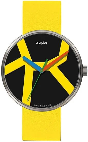 Bauhaus Walter Gropius Forum Move Leather Strap WG011-03