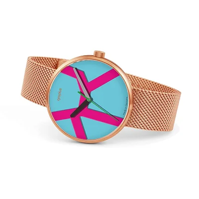 Bauhaus Walter Gropius Forum Move Mesh Rose Gold PVD WG.011-04M