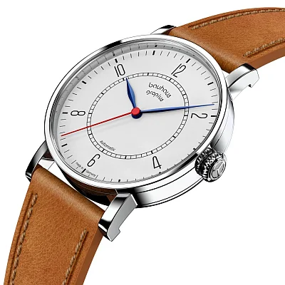 Bauhaus Walter Gropius New Bauhaus Automatic Leather Strap WG.NA001-02