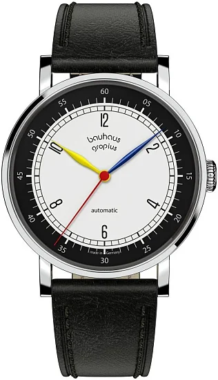 Bauhaus Walter Gropius New Bauhaus Automatic Leather Strap WGNA002-04