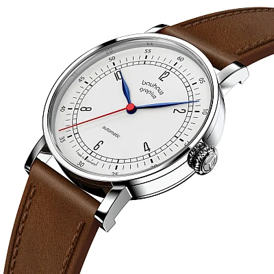 Bauhaus Walter Gropius New Bauhaus Automatic Leather Strap WG.NA002-01