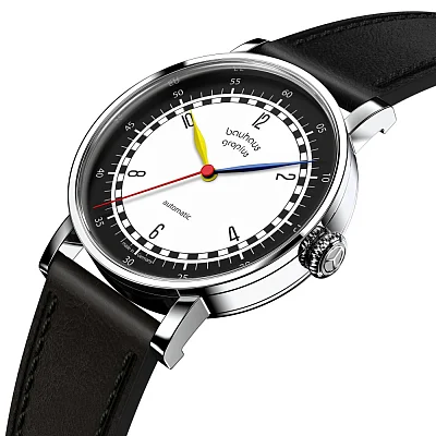 Bauhaus Walter Gropius New Bauhaus Automatic Leather Strap WG.NA002-04