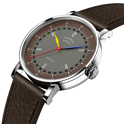 Bauhaus Walter Gropius New Bauhaus Automatic Leather Strap WG.NA002-07