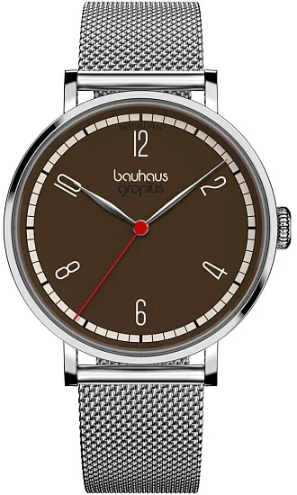 Bauhaus Walter Gropius New Bauhaus Dessau 1925 Milanaise Steel Bracelet WGN003-20M