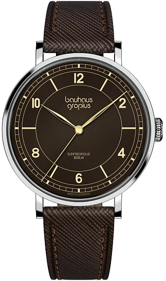 Bauhaus Walter Gropius New Bauhaus Elektropolis Leather Strap WGN005-02