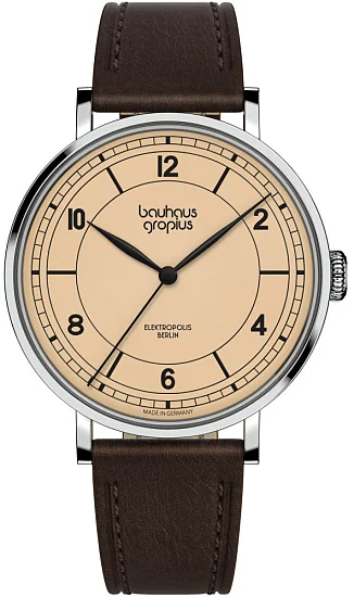 Bauhaus Walter Gropius New Bauhaus Elektropolis Leather Strap WGN007-01