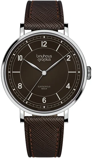 Bauhaus Walter Gropius New Bauhaus Elektropolis Leather Strap WGN006-02