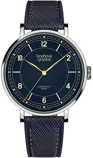Bauhaus Walter Gropius New Bauhaus Elektropolis Leather Strap WGN005-04
