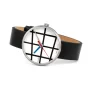Zdjęcie 2 Bauhaus Walter Gropius Forum Window Black Leather Strap WG.001-01