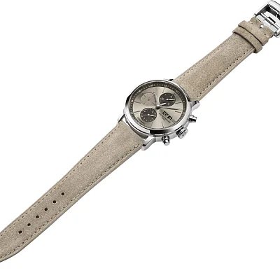Baume & Mercier Classima Gent Automatic Chronograph Date Leather Strap Grey Dial M0A10782
