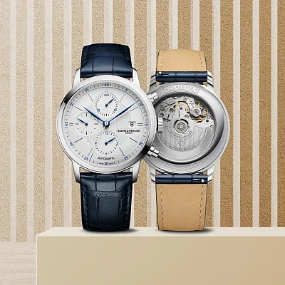 Baume & Mercier Classima Gent Automatic Chronograph Date Leather Strap Grey Dial M0A10330