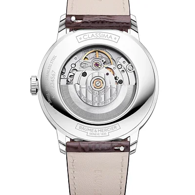 Baume & Mercier Classima Gent Automatic Date Leather Strap White Dial M0A10853