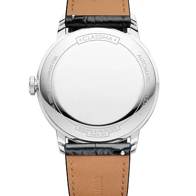 Baume & Mercier Classima Gent Automatic Date Leather Strap White Dial M0A10874