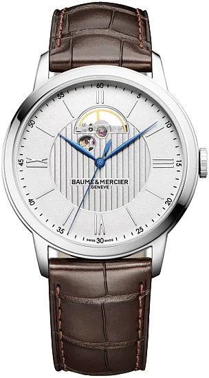 Baume & Mercier Classima Gent Automatic Leather Strap Grey Dial M0A10524
