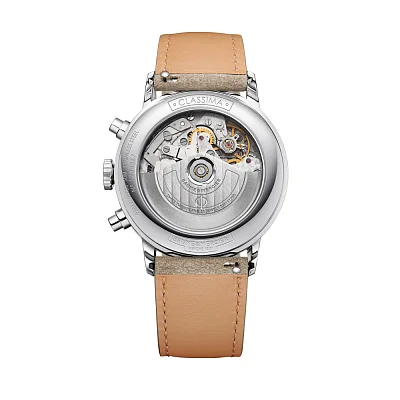 Baume & Mercier Classima Gent Automatic Chronograph Date Leather Strap Grey Dial M0A10782