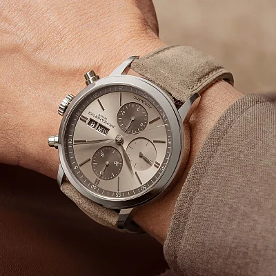 Baume & Mercier Classima Gent Automatic Chronograph Date Leather Strap Grey Dial M0A10782