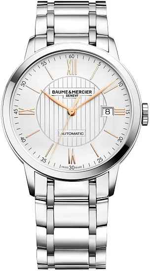 Baume & Mercier Classima Gent Automatic Date Steel Grey Dial Limited Edition M0A10374
