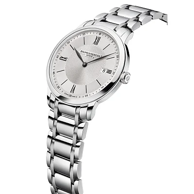 Baume & Mercier Classima Gent Quartz Date Steel Grey Dial M0A10883