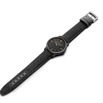 Baume & Mercier Classima Gent Quartz Date Synthetic Strap Black Dial M0A10762
