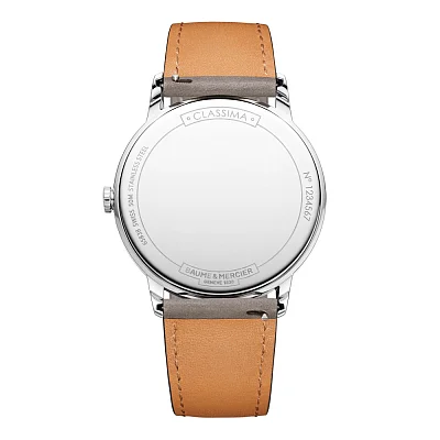 Baume & Mercier Classima Gent Quartz Date Leather Strap Green Dial M0A10607