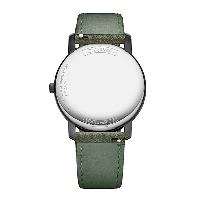Baume & Mercier Classima Gent Quartz Date Synthetic Strap Green Dial M0A10766