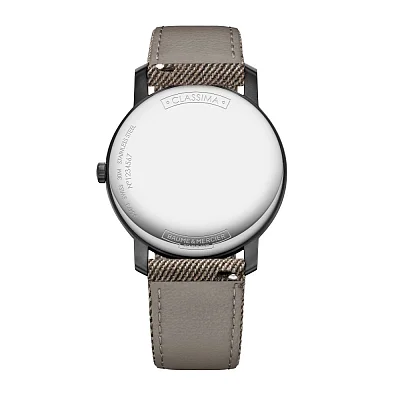 Baume & Mercier Classima Gent Quartz Date Synthetic Strap Grey Dial M0A10767