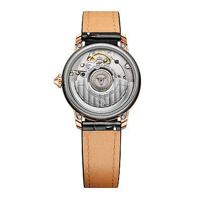 Baume & Mercier Classima Lady Automatic Date Leather Strap White Pearl Dial M0A10598