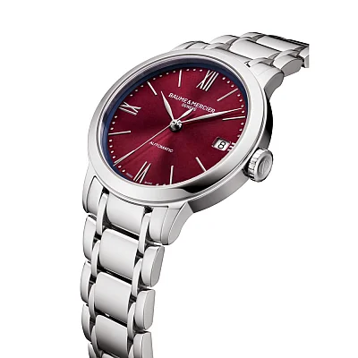 Baume & Mercier Classima Lady Automatic Date Steel Violet Dial M0A10691