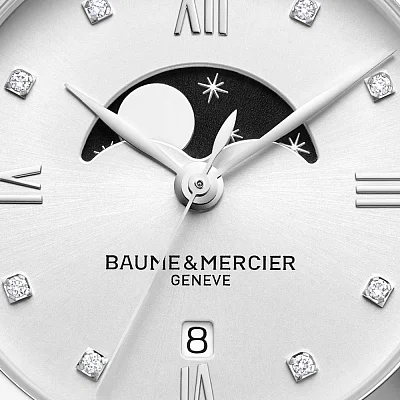 Baume & Mercier Classima Lady Quartz Date Steel White Dial M0A10335