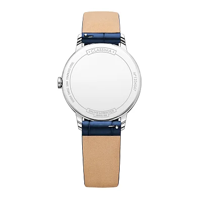 Baume & Mercier Classima Lady Quartz Date Leather Strap White Dial M0A10353