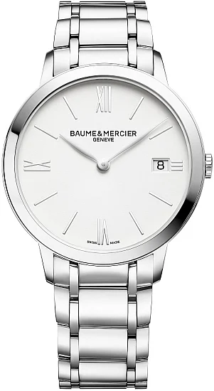Baume & Mercier Classima Lady Quartz Date Steel White Dial M0A10356