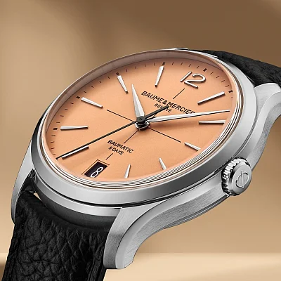 Baume & Mercier Clifton Gent Baumatic Date Leather Strap Copper Dial M0A10778