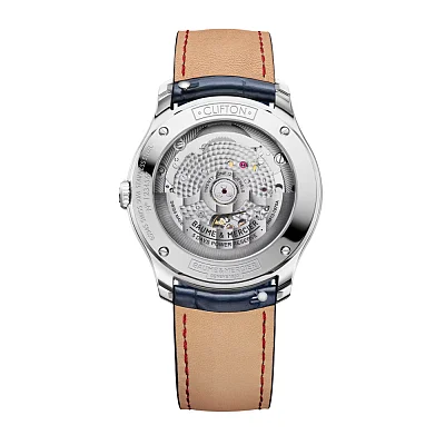 Baume & Mercier Clifton Gent Baumatic Date Leather Strap Blue Dial M0A10771