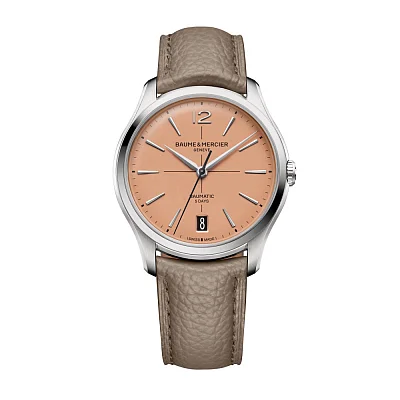 Baume & Mercier Clifton Gent Baumatic Date Leather Strap Copper Dial M0A10778