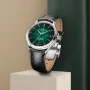  Zdjęcie 4 Baume & Mercier Clifton Gent Baumatic Leather Strap Green Dial Date COSC Chronometer M0A10592