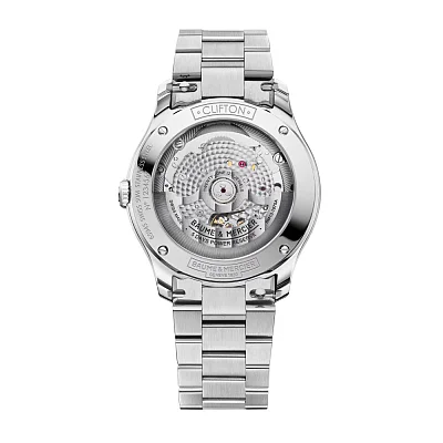 Baume & Mercier Clifton Gent Baumatic Date Steel Grey Dial M0A10793