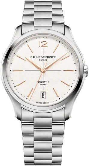 Baume & Mercier Clifton Gent Baumatic Date Steel Grey Dial M0A10793