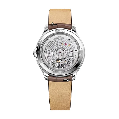 Baume & Mercier Clifton Lady Baumatic Date Leather Strap Grey Dial M0A10831