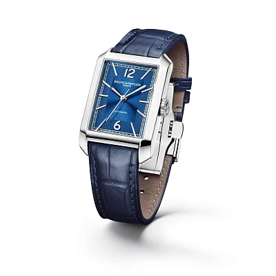 Baume & Mercier Hampton Gent Automatic Leather Strap Blue Dial Limited Edition M0A10732