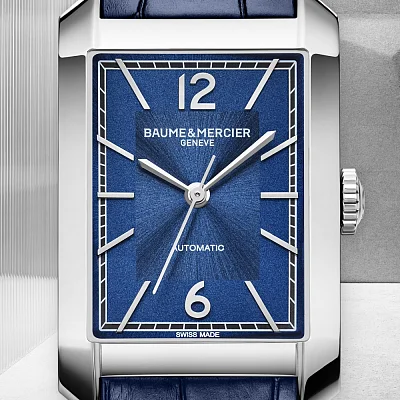 Baume & Mercier Hampton Gent Automatic Leather Strap Blue Dial Limited Edition M0A10732