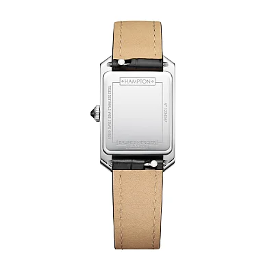 Baume & Mercier Hampton Lady Quartz Leather Strap Black Dial M0A10813